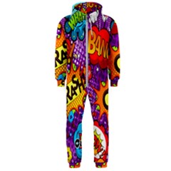 Crash Bang Adventure Time Art Boom Graffiti Hooded Jumpsuit (men)