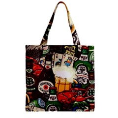 Graffiti Go Art Zipper Grocery Tote Bag by Bedest