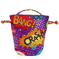 Crash Bang Adventure Time Art Boom Graffiti Drawstring Bucket Bag