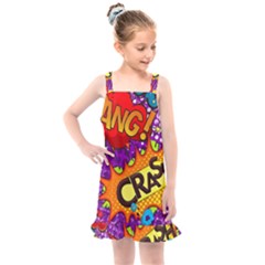 Crash Bang Adventure Time Art Boom Graffiti Kids  Overall Dress