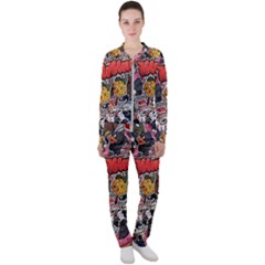 Stickerbomb Crazy Graffiti Graphite Monster Casual Jacket and Pants Set