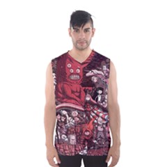 Adventure Time Cartoon Men s Basketball Tank Top by Bedest