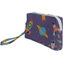 Space Seamless Patterns Wristlet Pouch Bag (Small) View1