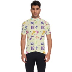 Seamless Pattern Musical Note Doodle Symbol Men s Short Sleeve Cycling Jersey by Hannah976