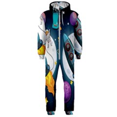 Spaceship Astronaut Space Hooded Jumpsuit (men) by Hannah976