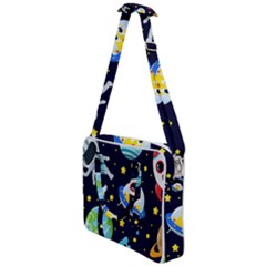 Space Seamless Pattern Illustration Cross Body Office Bag