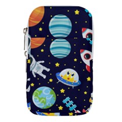 Space Seamless Pattern Illustration Waist Pouch (Small)