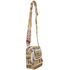 Egypt Horizontal Illustration Shoulder Strap Belt Bag