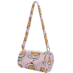 Set Kawaii Smile Japanese Dog Akita Inu Cartoon Mini Cylinder Bag by Hannah976