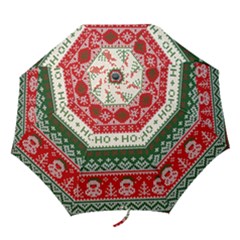 Ugly Sweater Merry Christmas  Folding Umbrellas by artworkshop