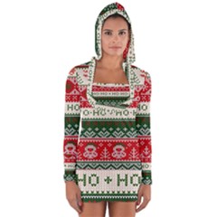 Ugly Sweater Merry Christmas  Long Sleeve Hooded T-shirt