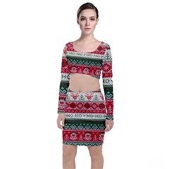 Ugly Sweater Merry Christmas  Top And Skirt Sets by artworkshop