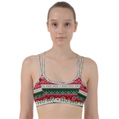 Ugly Sweater Merry Christmas  Line Them Up Sports Bra by artworkshop