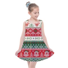 Ugly Sweater Merry Christmas  Kids  Summer Dress