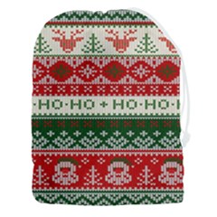 Ugly Sweater Merry Christmas  Drawstring Pouch (3xl)