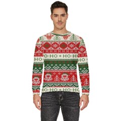 Ugly Sweater Merry Christmas  Men s Fleece Sweatshirt by artworkshop
