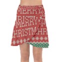 Merry Christmas  Pattern Wrap Front Skirt View1