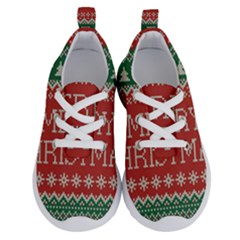 Merry Christmas  Pattern Running Shoes by artworkshop