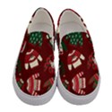 Ugly Sweater Wrapping Paper Women s Canvas Slip Ons View1