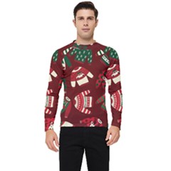 Ugly Sweater Wrapping Paper Men s Long Sleeve Rash Guard by artworkshop