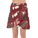 Ugly Sweater Wrapping Paper Wrap Front Skirt View1