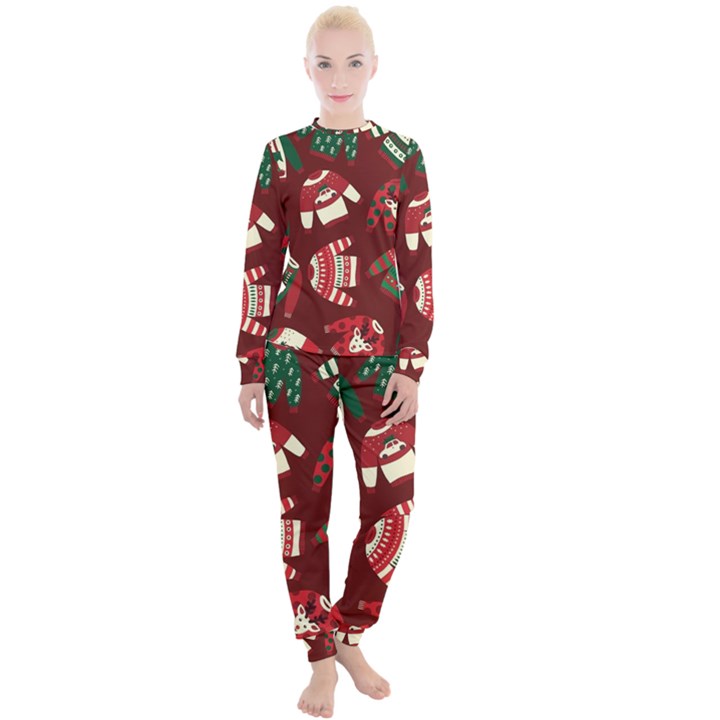 Ugly Sweater Wrapping Paper Women s Lounge Set