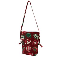 Ugly Sweater Wrapping Paper Folding Shoulder Bag