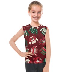 Ugly Sweater Wrapping Paper Kids  Mesh Tank Top by artworkshop