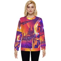 Far Future Human Colonization Hidden Pocket Sweatshirt by Hannah976