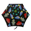 Seamless Pattern With Space Objects Ufo Rockets Aliens Hand Drawn Elements Space Mini Folding Umbrellas View1