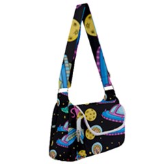 Seamless Pattern With Space Objects Ufo Rockets Aliens Hand Drawn Elements Space Multipack Bag