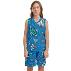 About Space Seamless Pattern Kids  Basketball Mesh Set by Hannah976