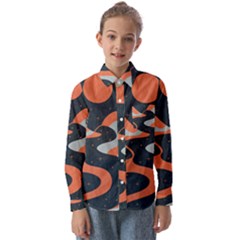 Dessert And Mily Way  pattern  Kids  Long Sleeve Shirt by coffeus