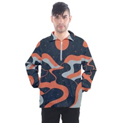 Dessert And Mily Way  pattern  Men s Half Zip Pullover by coffeus