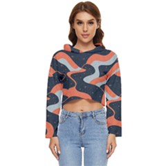 Dessert And Mily Way  pattern  Women s Lightweight Cropped Hoodie by coffeus