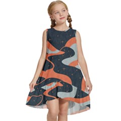 Dessert And Mily Way  pattern  Kids  Frill Swing Dress