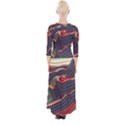 Dessert storm wave  Pattern  Quarter Sleeve Wrap Maxi Dress View2