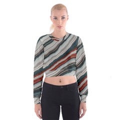 Dessert Road  pattern  All Over Print Design Cropped Sweatshirt by coffeus