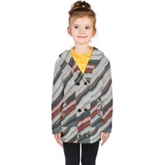 Dessert Road  pattern  All Over Print Design Kids  Double Breasted Button Coat by coffeus