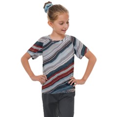 Dessert Road  pattern  All Over Print Design Kids  Mesh Piece T-shirt