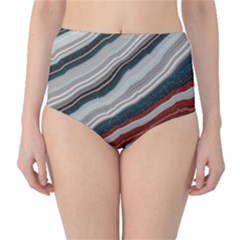 Dessert Road  pattern  All Over Print Design Classic High-waist Bikini Bottoms