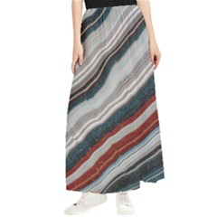 Dessert Road  pattern  All Over Print Design Maxi Chiffon Skirt