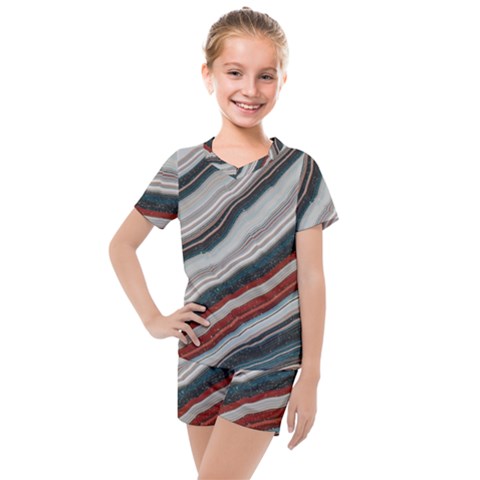 Dessert Road  pattern  All Over Print Design Kids  Mesh T-shirt And Shorts Set by coffeus