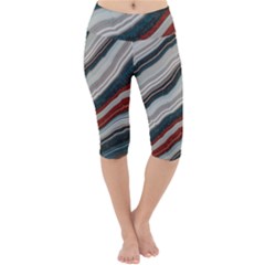 Dessert Road  pattern  All Over Print Design Lightweight Velour Cropped Yoga Leggings by coffeus