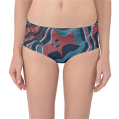 Dessert Land  pattern  All Over Print Design Mid-waist Bikini Bottoms by coffeus