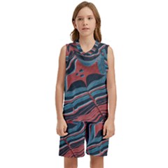 Dessert Land  pattern  All Over Print Design Kids  Basketball Mesh Set by coffeus