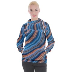 Dessert Waves  pattern  All Over Print Design Women s Hooded Pullover by coffeus