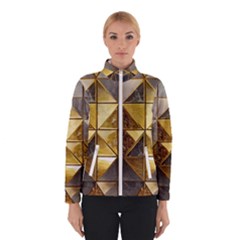 Golden Mosaic Tiles  Women s Bomber Jacket by essentialimage365