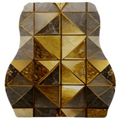 Golden Mosaic Tiles  Car Seat Velour Cushion  by essentialimage365