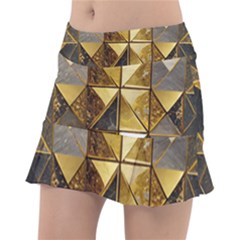 Golden Mosaic Tiles  Classic Tennis Skirt by essentialimage365